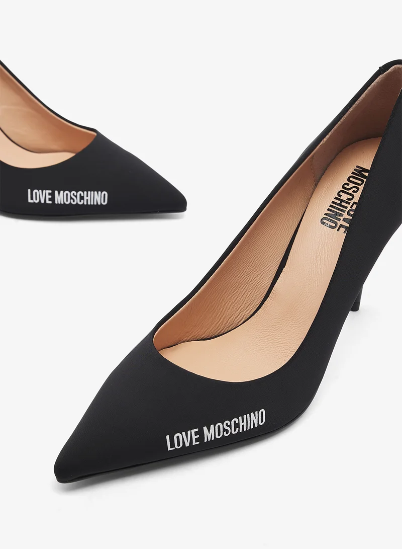 Love Moschino  Rubber Logo Platform Pumps for Women | Best Price UAE